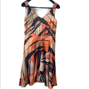 Le Chateau Chiffon Sleeveless Wrap Dress Medium